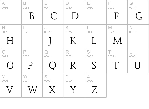 SainsburyLight uppercase A-Z preview