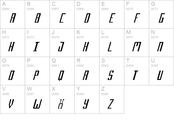 Salinas Motion Clerk 1 uppercase A-Z preview