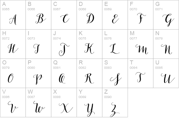 Salt & Spices Pro Bold uppercase A-Z preview