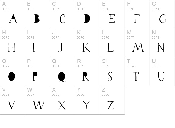 Salt & Spices Pro SC Serif2 uppercase A-Z preview
