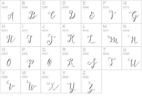 Salt & Spices Pro Shadow uppercase A-Z preview