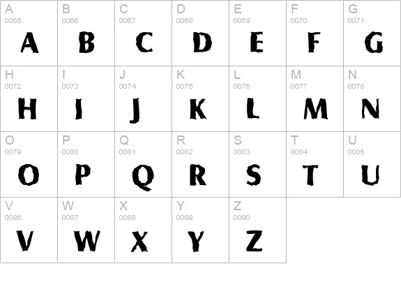 SalzburgRandom-Xbold-Regular uppercase A-Z preview