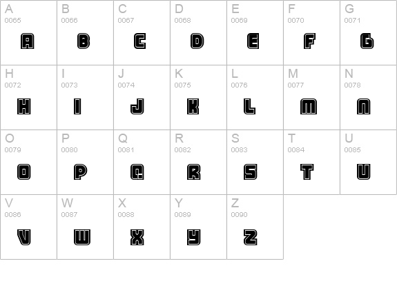 samarin uppercase A-Z preview