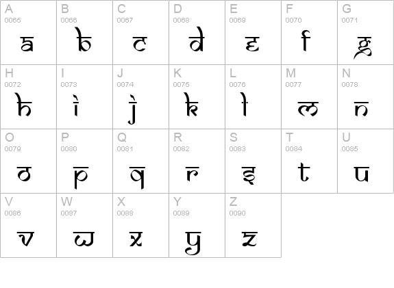 Samarkan Normal uppercase A-Z preview