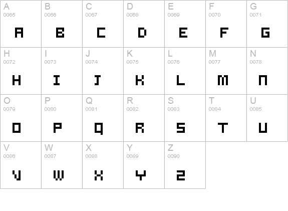 Samson uppercase A-Z preview