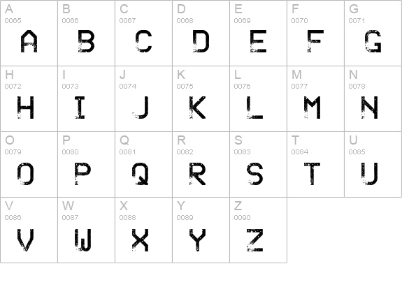 Sandy Ravage Regular uppercase A-Z preview