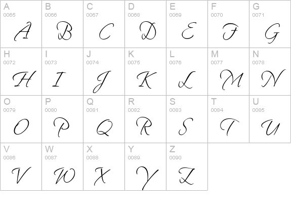 SandyTextHmk uppercase A-Z preview