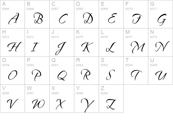 SandyTextHmkBold uppercase A-Z preview