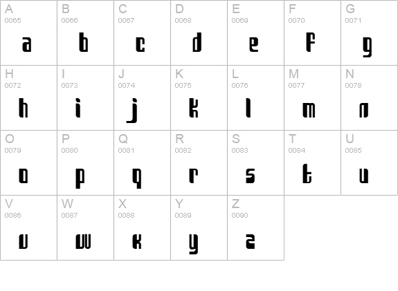 Sanka uppercase A-Z preview