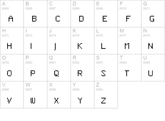 SansTaiNa Regular uppercase A-Z preview