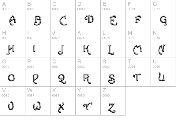 Santa'sSleighFull 'Deluxe' uppercase A-Z preview
