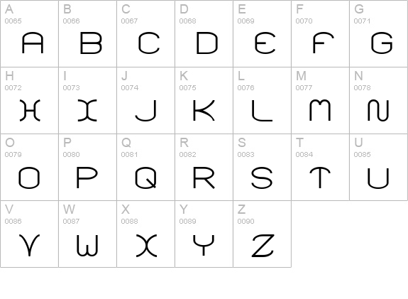 Santa Moncia MF uppercase A-Z preview