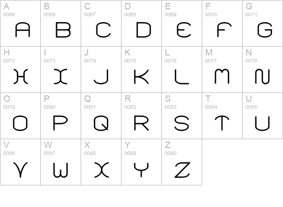 SantaMonciaMF uppercase A-Z preview