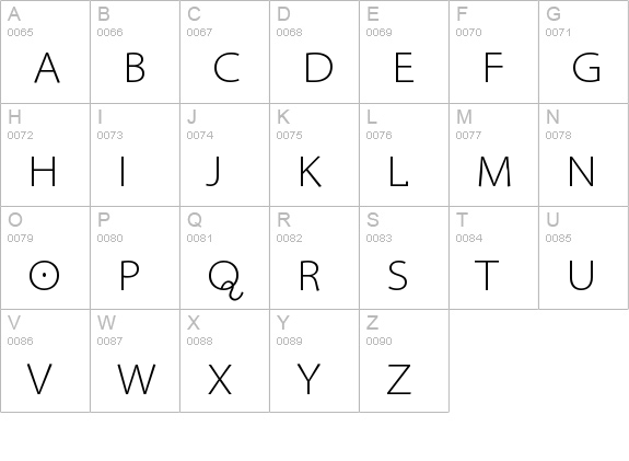 Santana uppercase A-Z preview