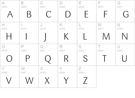 Sari-LightCaps uppercase A-Z preview