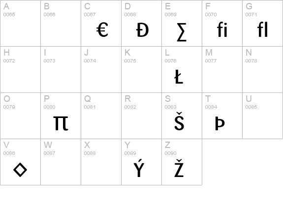 Sari-MediumExp uppercase A-Z preview