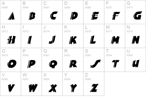 SashDisplayCaps Bold Italic uppercase A-Z preview