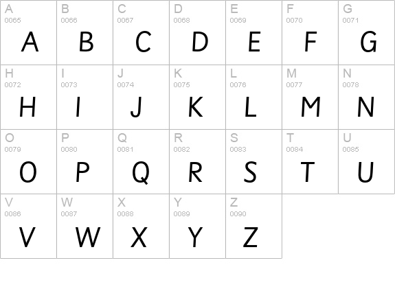Sassoon Primary uppercase A-Z preview
