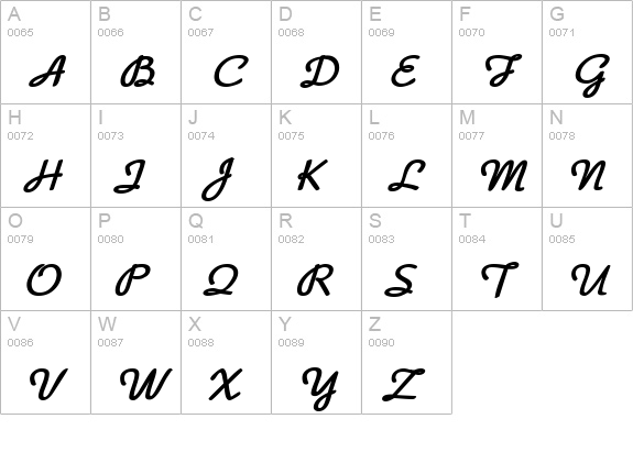 Saturdays... uppercase A-Z preview