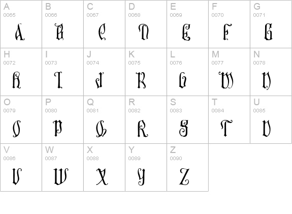 Sauerkraut uppercase A-Z preview