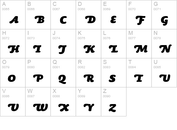 Sauna-BlackItalicSwash uppercase A-Z preview