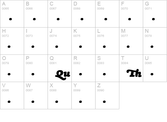 SaunaLigatures-BlackItalicSwash uppercase A-Z preview