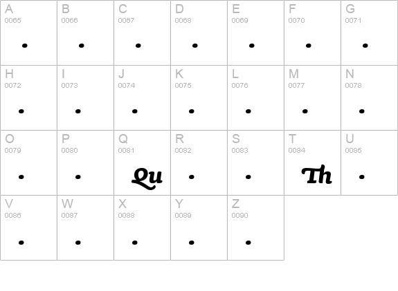 SaunaLigatures-BoldItalicSwash uppercase A-Z preview