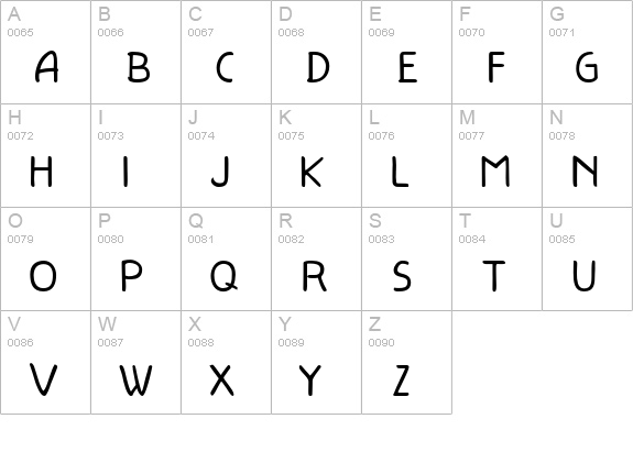 sava uppercase A-Z preview
