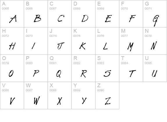 Savage Regular uppercase A-Z preview
