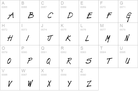 SavageFont uppercase A-Z preview