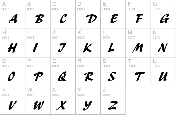 Sayer Esprit R uppercase A-Z preview