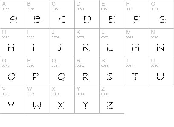 Sayso Chic uppercase A-Z preview