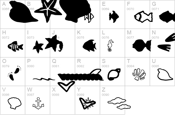 SC By The Sea uppercase A-Z preview