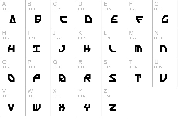 Scarab Script Bold uppercase A-Z preview