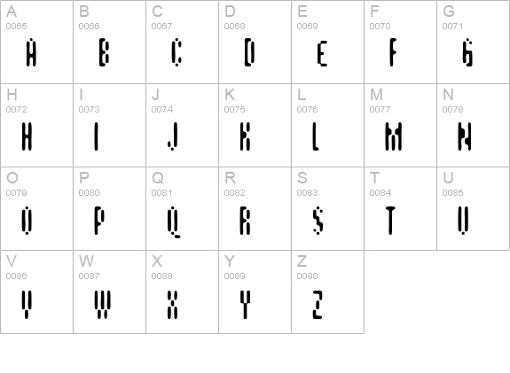 Schmidt uppercase A-Z preview
