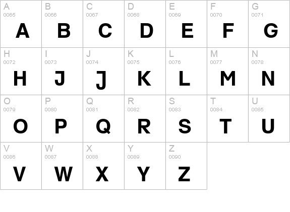 SchulbuchSued-Fett uppercase A-Z preview