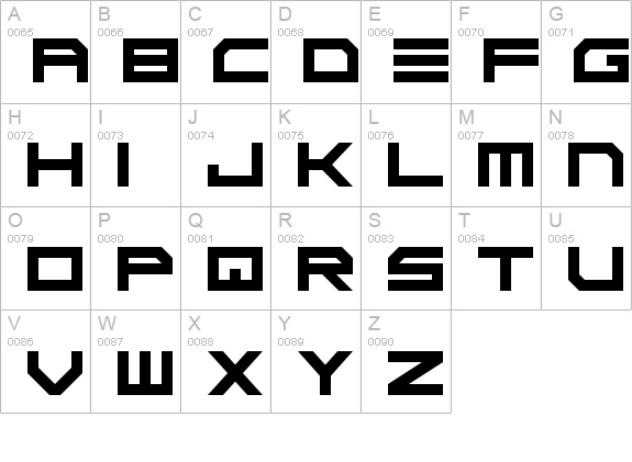 Scifi Adventure
 uppercase A-Z preview