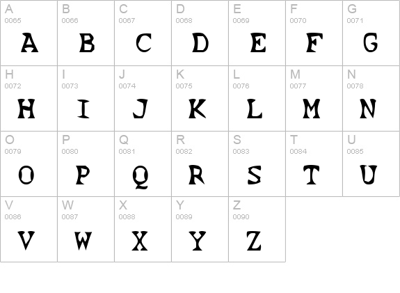 Scissor Cuts 2 uppercase A-Z preview