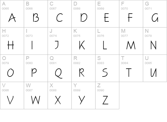 Scogin Regular uppercase A-Z preview