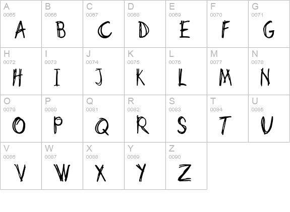 Scotty-Normal uppercase A-Z preview