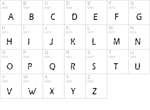 Scratch Board uppercase A-Z preview