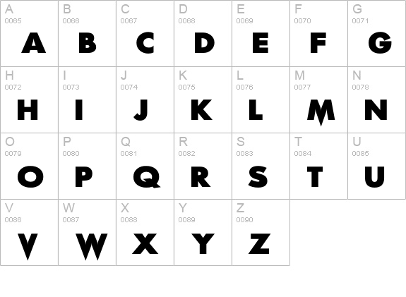 Scream Real uppercase A-Z preview