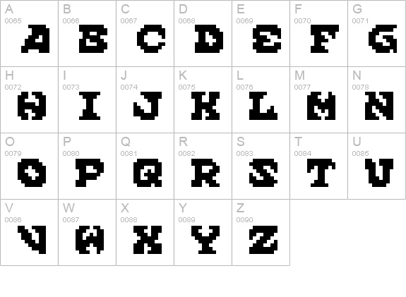 Scream When You're Ready To Die Regular uppercase A-Z preview