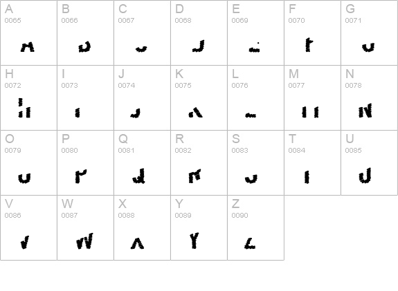 Scribble-LessTwo uppercase A-Z preview