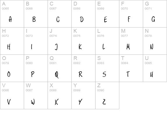 Scripture uppercase A-Z preview