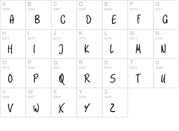 ScriptureEF uppercase A-Z preview