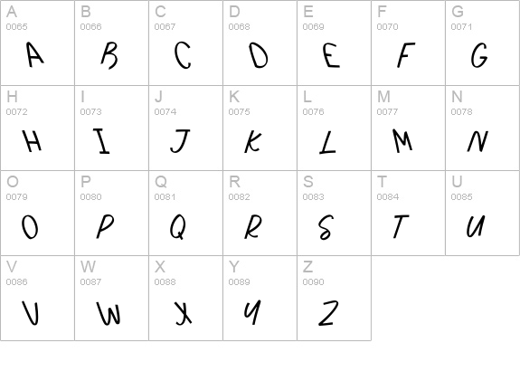 Sea Font uppercase A-Z preview