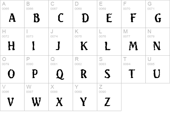 SeagullRandom-Regular uppercase A-Z preview