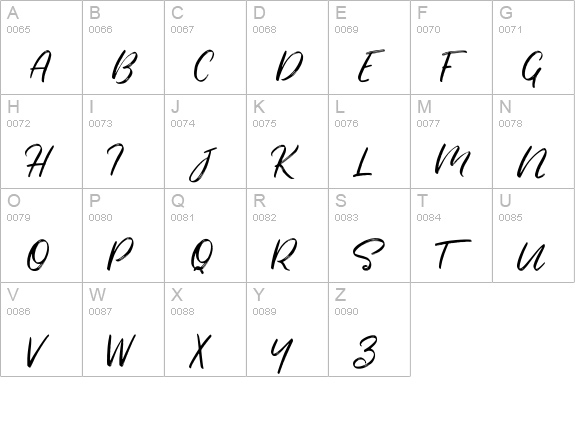Seaport Font uppercase A-Z preview