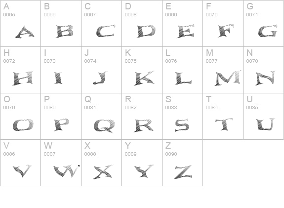 Seawave Basic uppercase A-Z preview